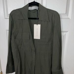 NWT. Zara Woman Studio Green Blazer.